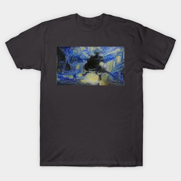 Dark Souls Asylum Demon Starry Night T-Shirt by Starry Night